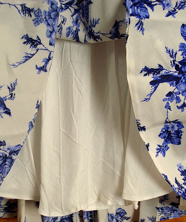 NEW DOROTHY PERKINS BLUE IVORY WHITE VINTAGE 50s STYLE FLORAL SUMMER