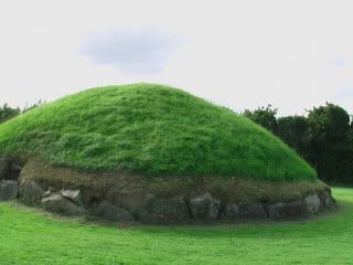 Prehistoric Burial Mound at Knowth, near New Grange, Ireland