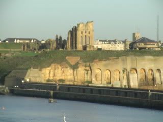 Tynemouth Priory seen from the sea