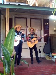 Tom and Phil in Seminole jackets c/o Woody Hanson