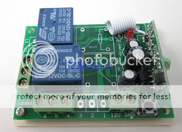 12V 2 Channel Wireless RF Control Switch Relay 2 Remote  