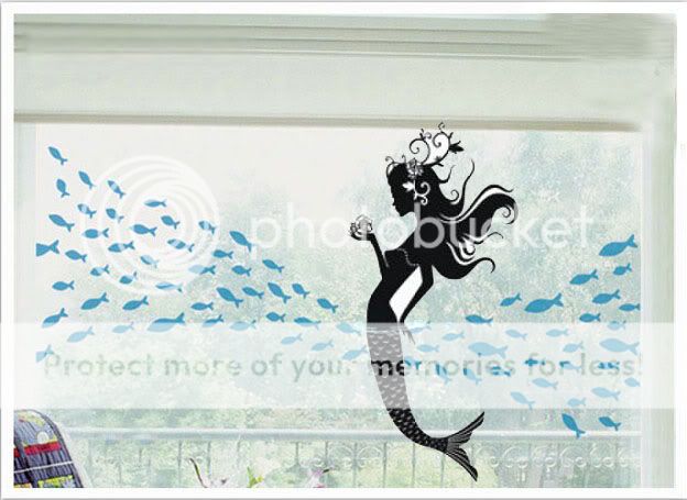   fish three butterflies as gift typesetting size mermaid 95x46cm 100pcs